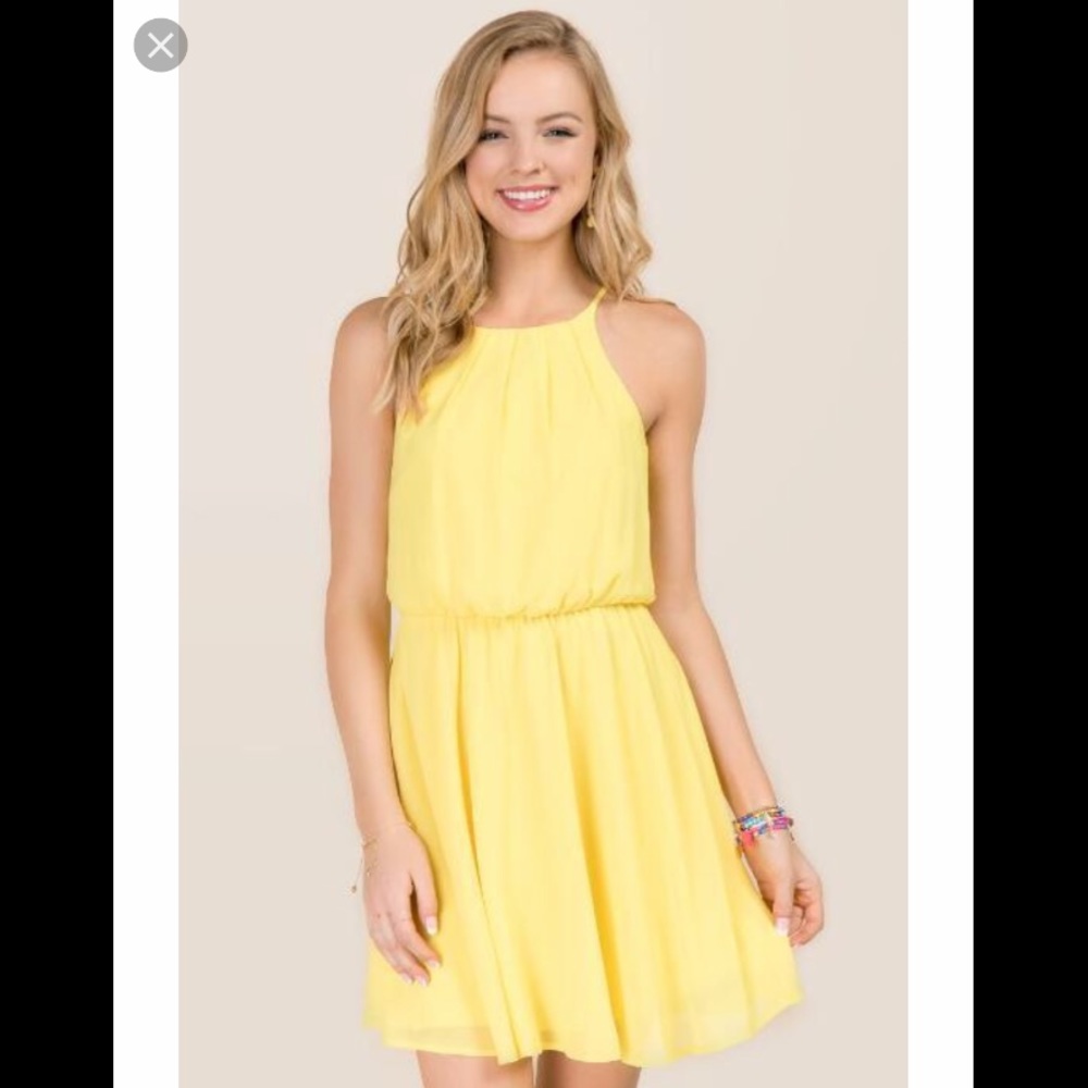 Yellow Lush dress from Francesca’s